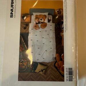 Kids Teddy Bear Bedding Set - White